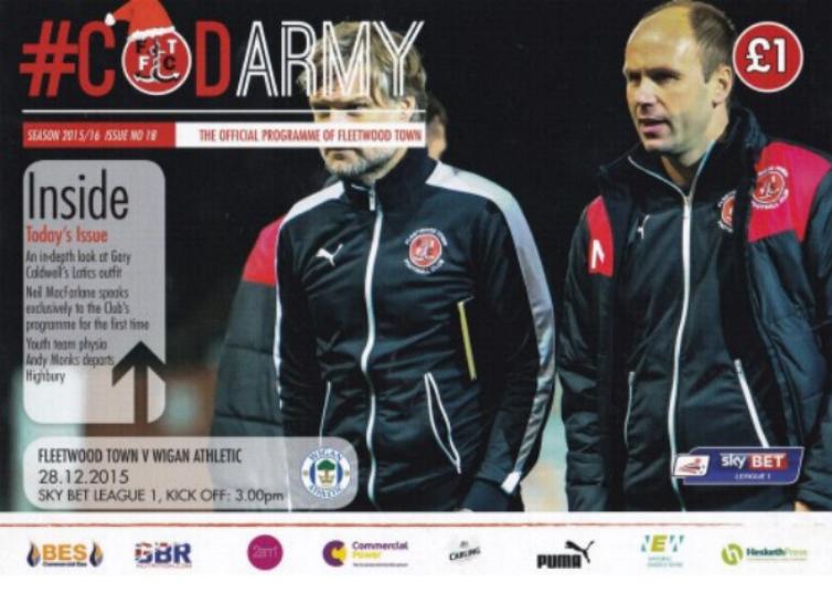 FLEETWOOD TOWN v WIGAN ATHLETIC 2015/16
